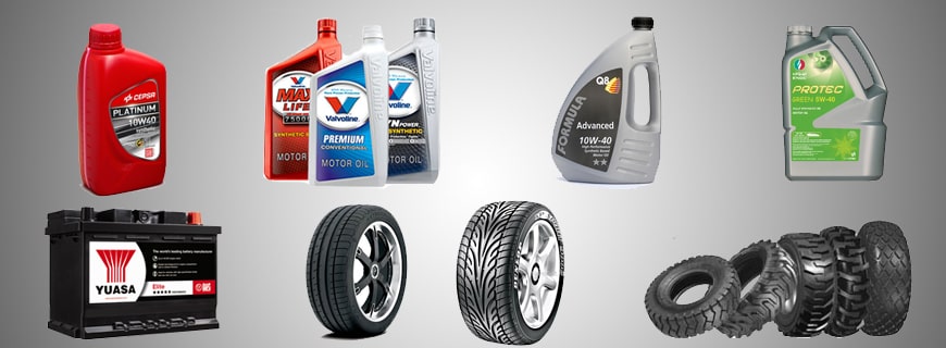 Lubes and Tyre